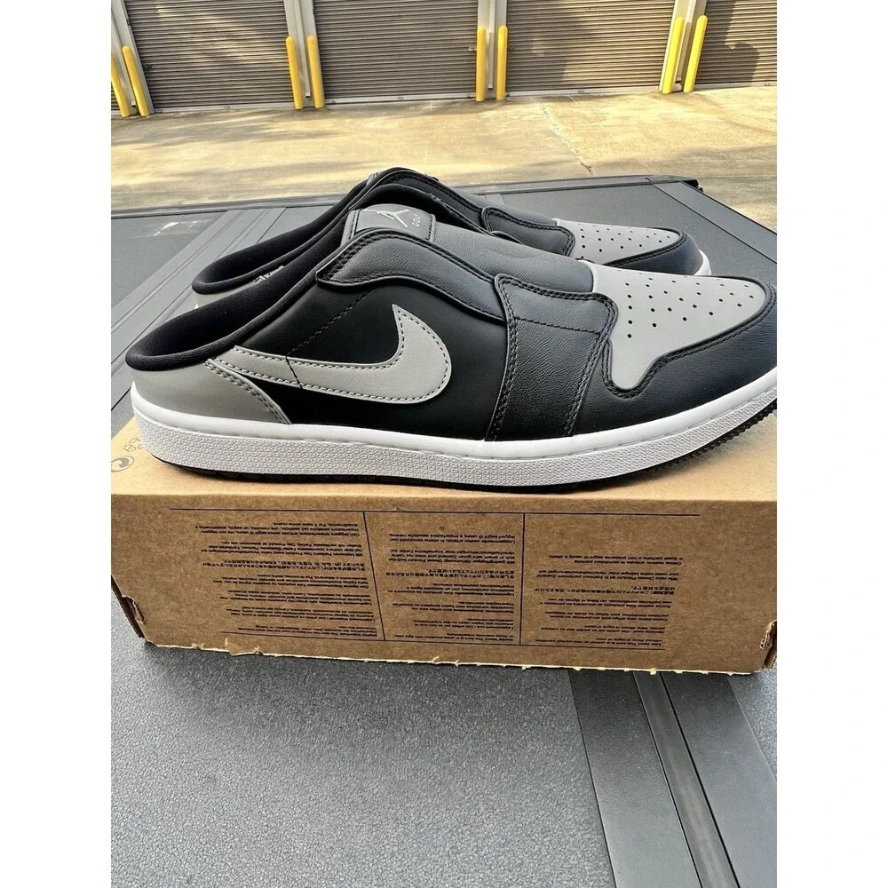 Jordan 1 Mule Golf 'Shadow' Gray/Black FJ1214-003 Men's Size 11.5 US NEW